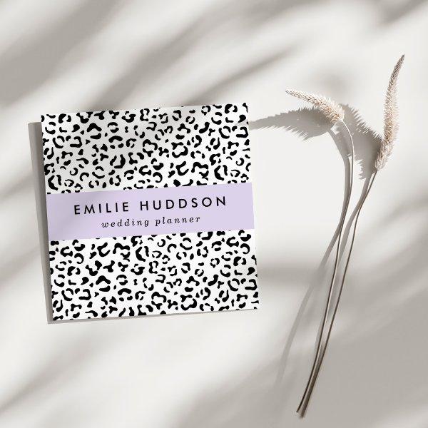 Leopard Print, Leopard Spots, Black And White Square