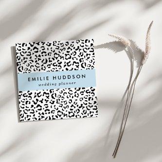 Leopard Print, Leopard Spots, Black And White Square