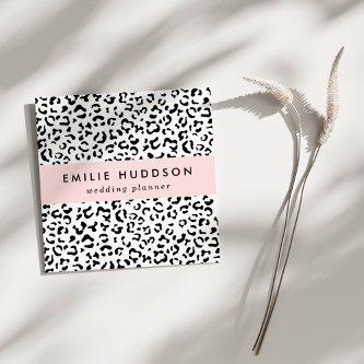 Leopard Print, Leopard Spots, Black And White Square