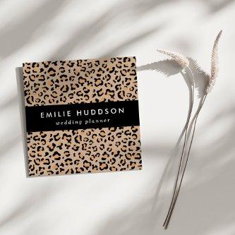 Leopard Print, Leopard Spots, Brown Leopard Square