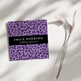 Leopard Print, Leopard Spots, Purple Leopard Square