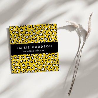 Leopard Print, Leopard Spots, Yellow Leopard Square