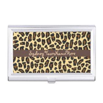 Leopard Print Personalized  Holder