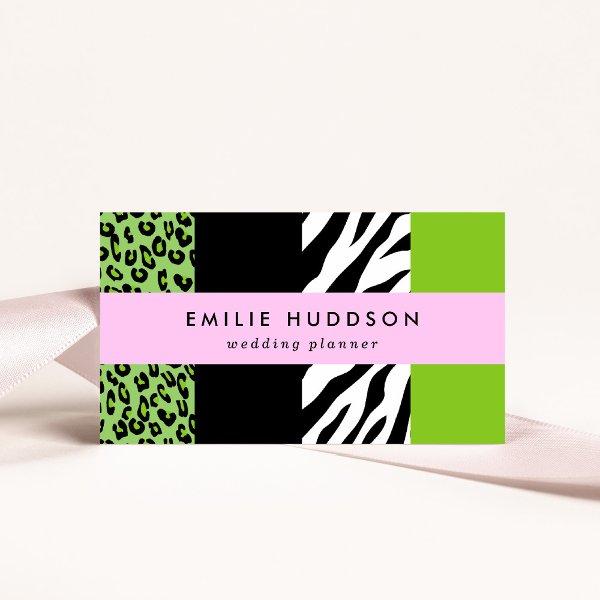 Leopard Print, Zebra Print, Animal Print, Green