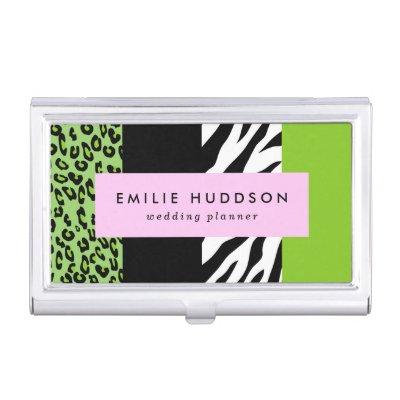 Leopard Print, Zebra Print, Animal Print, Green  Case