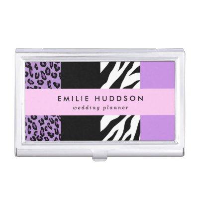 Leopard Print, Zebra Print, Animal Print, Purple  Case