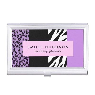 Leopard Print, Zebra Print, Animal Print, Purple  Case