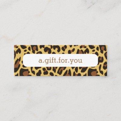 Leopard Skin Animal Print Pattern Discount Gift Mini