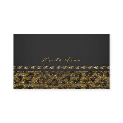 Leopard Sparkle Sequins Glam Chic Modern Elegant