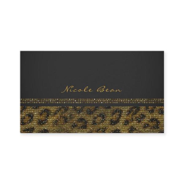 Leopard Sparkle Sequins Glam Chic Modern Elegant