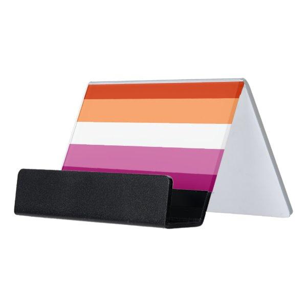Lesbian Pride Flag LGBTQ Desk  Holder