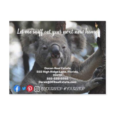 Let me sniff out  real estate marketing postcard