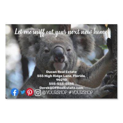 Let me sniff out  real estate marketing postcard sign