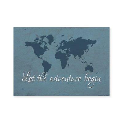 Let the adventure begin
