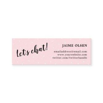 Let's Chat - Pink & Black - Simple Mini