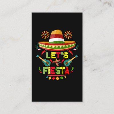 Let's Fiesta Sombrero Happy Cinco De Mayo Party