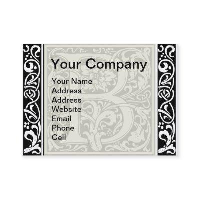 Letter B Medieval Monogram Art Nouveau
