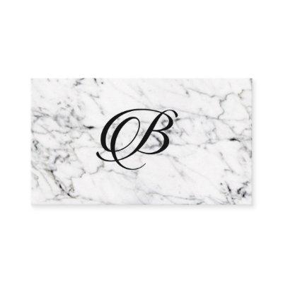 Letter B on Marble texture Initial personalized