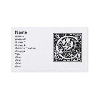 Letter C Medieval Monogram Art Nouveau