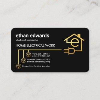 Letter-e Home Electrical Circuit