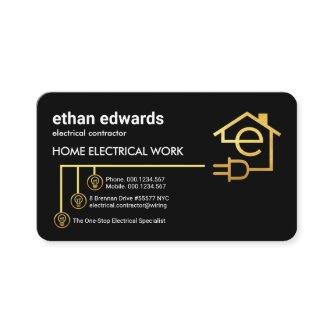 Letter-e Home Electrical Circuit