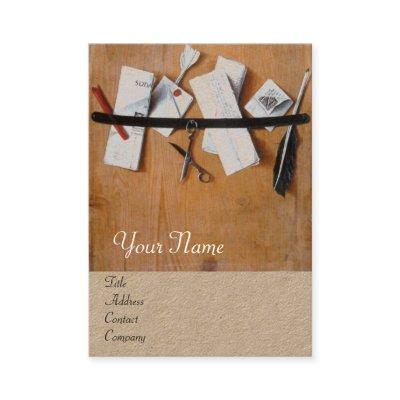 LETTER HOLDER IN WOOD MONOGRAM Brown Kraft Paper