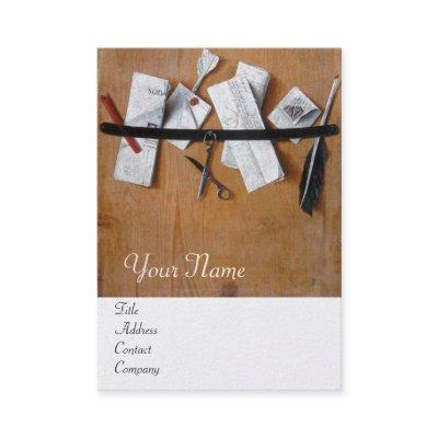 LETTER HOLDER IN WOOD MONOGRAM white pearl brown