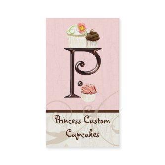 Letter P Monogram Dessert Bakery