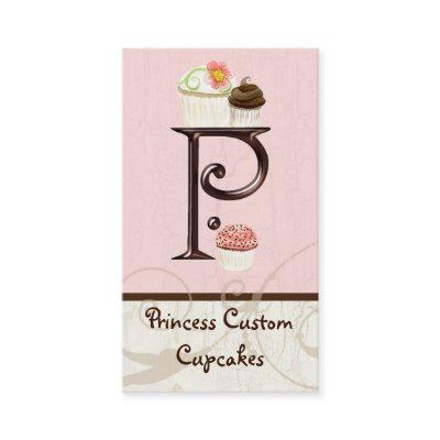 Letter P Monogram Dessert Bakery