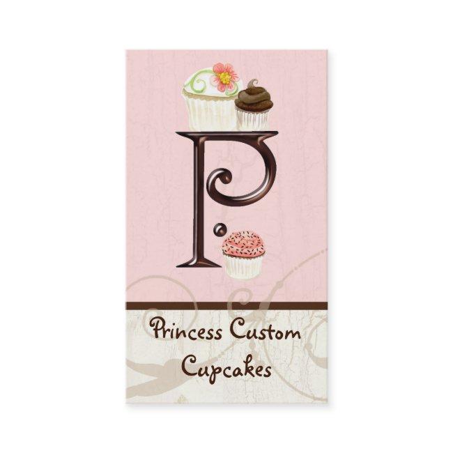 Letter P Monogram Dessert Bakery