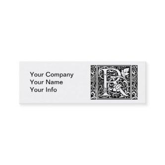 Letter R Medieval Monogram Art Nouveau Mini
