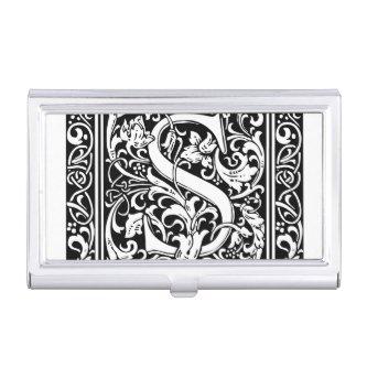 Letter S Medieval Monogram Art Nouveau  Case