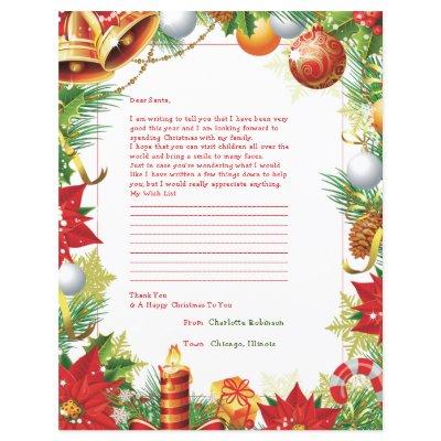 Letter to Santa Personalized Stationery