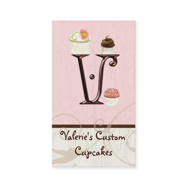 Letter V Monogram Dessert Bakery