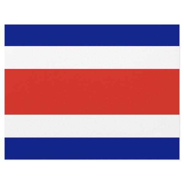 Letterhead with Flag of Costa Rica