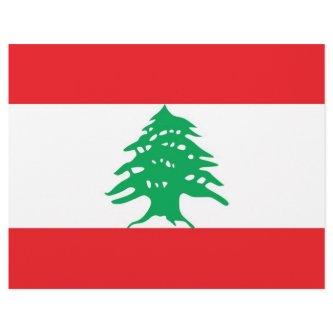 Letterhead with Flag of Lebanon
