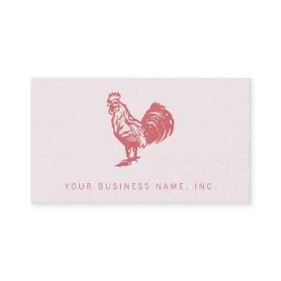 Letterpress Style Red Rooster