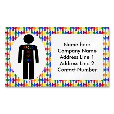 LGBTQ Gay Man Silhouette and Rainbow Men  Magnet