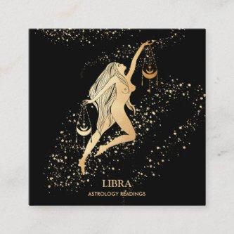 *~* LIBRA Zodiac Astrology Readings Gold &  Black Square