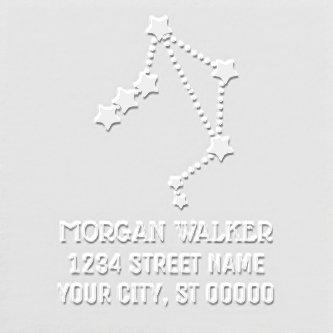 Libra Zodiac Sign Star Constellation Name Address Embosser