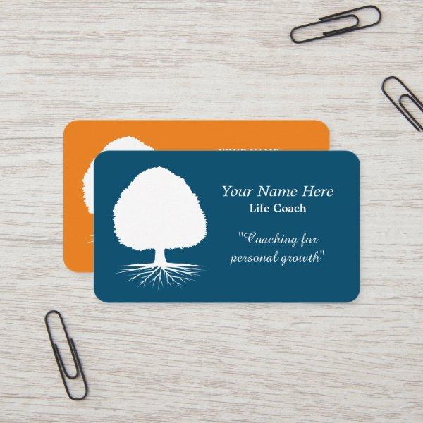 Life coach  template with tree logo