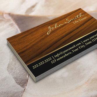 Life Coach Therapy Counseling Elegant Wood