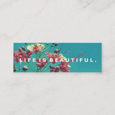 Life is Beautiful Acts Kindness Challenge Card