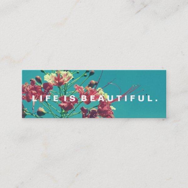 Life is Beautiful Acts Kindness Challenge Card
