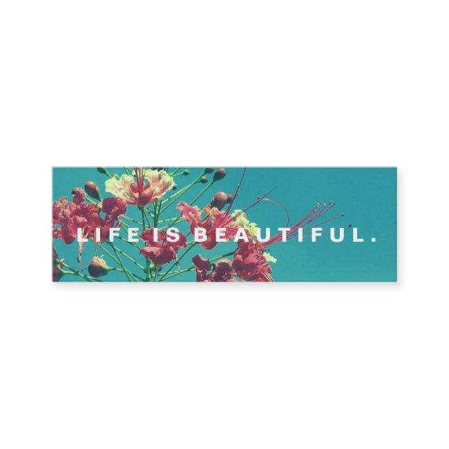 Life is Beautiful Acts Kindness Challenge Card