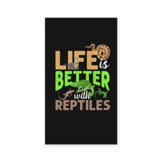 Life Is Better With Reptiles Gecko Chameleon Snake