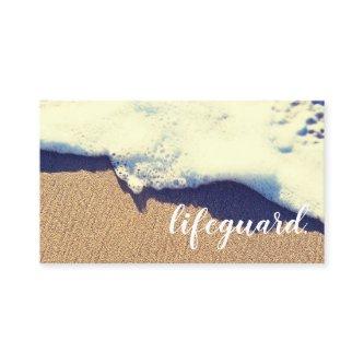lifeguard beached wave