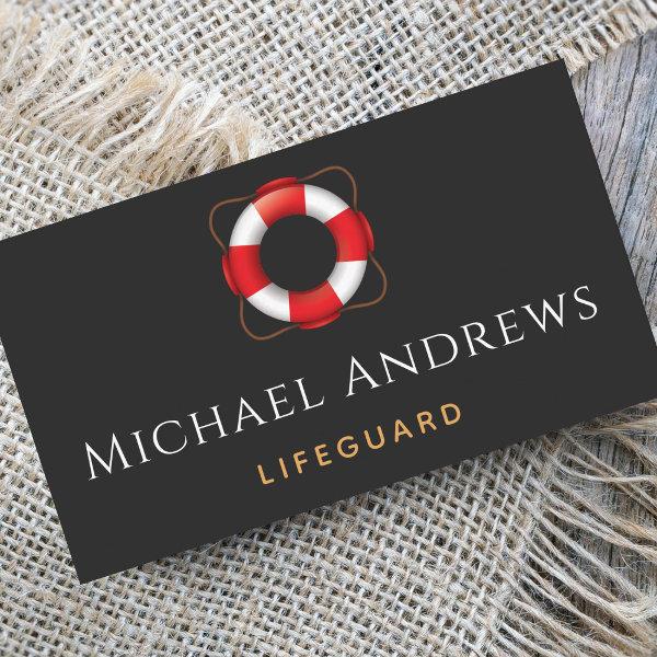 Lifeguard Life Preserver Ring Simple Minimalist