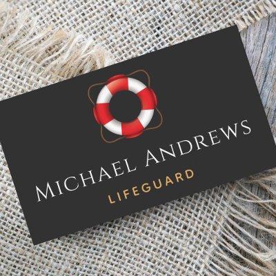 Lifeguard Life Preserver Ring Simple Minimalist