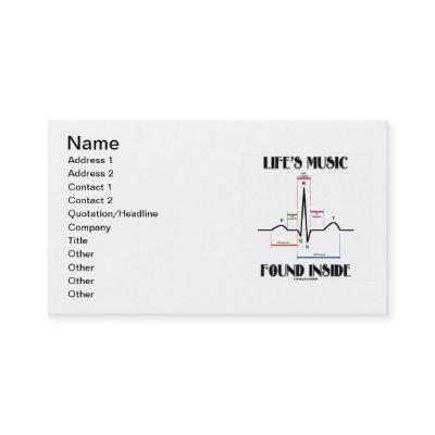 Life's Music Found Inside (ECG/EKG Heartbeat)